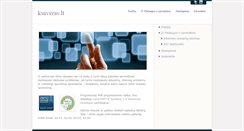 Desktop Screenshot of ksaveras.lt